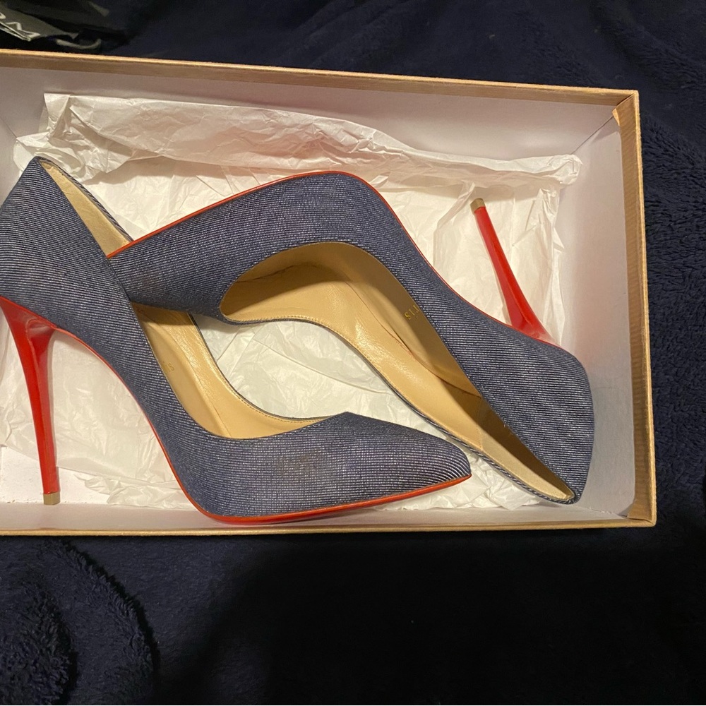 Christian Louboutin Denim Heels